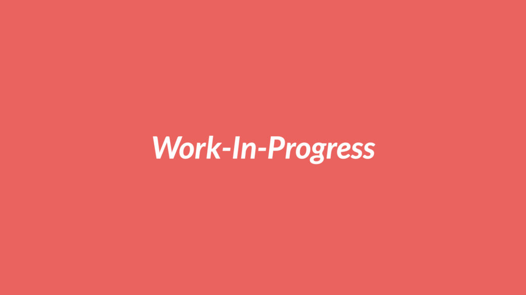 Work-In-Progress Wordmark